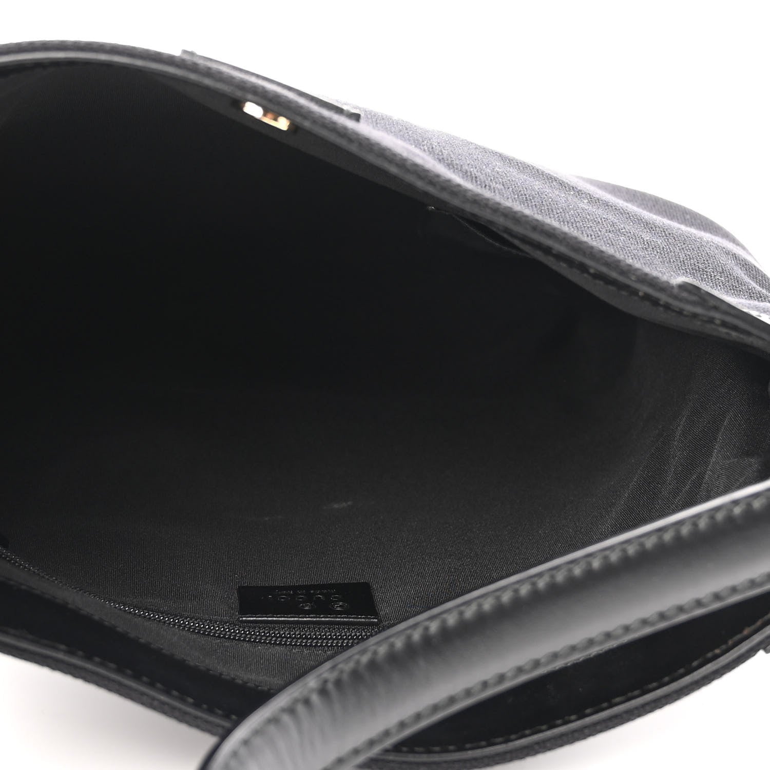 Gucci Canvas Signature Hobo Shoulder Bag Black 5 of 10