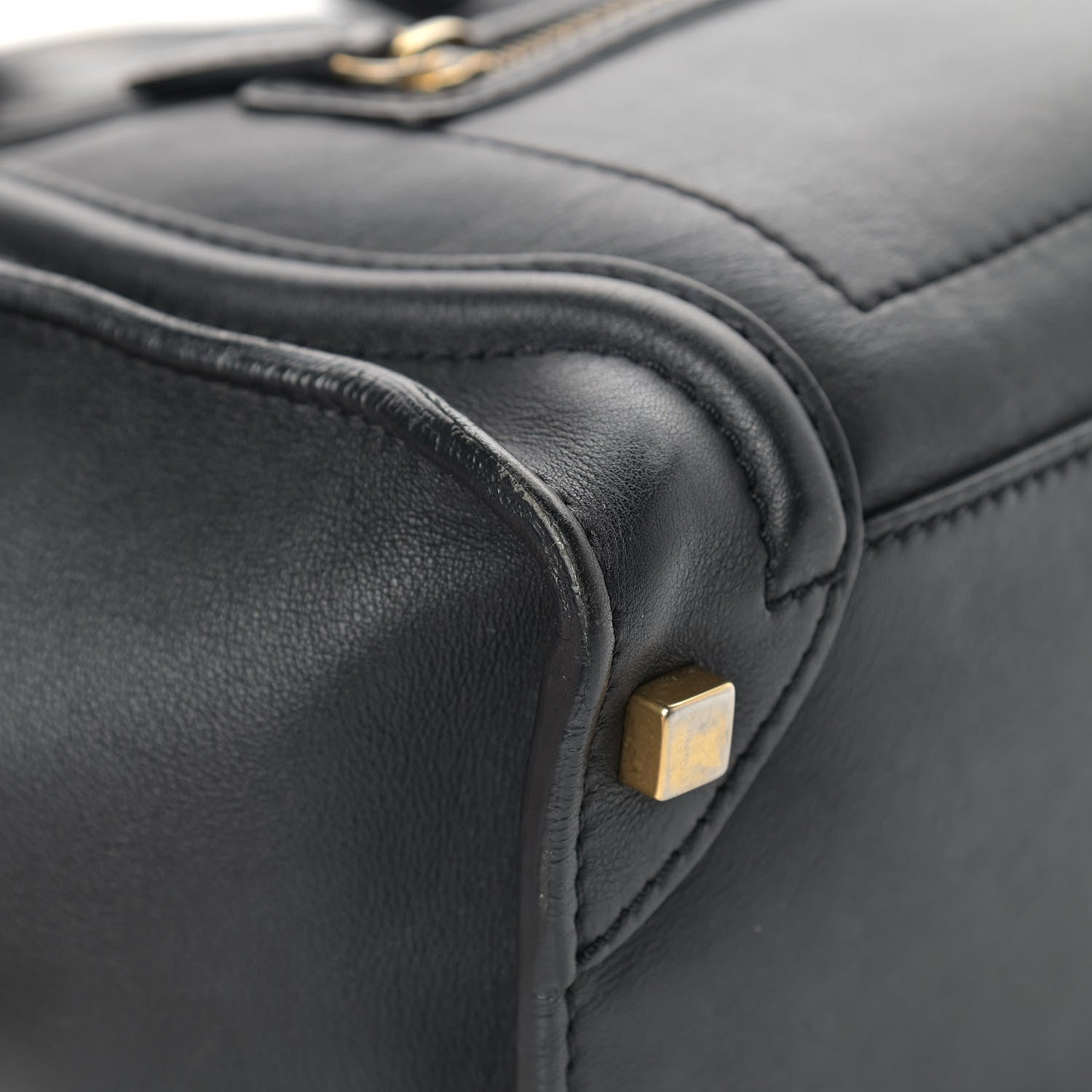 Celine Smooth Calfskin Micro Luggage Black 9 of 18