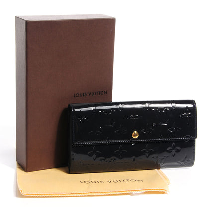 Louis Vuitton Vernis Sarah Wallet Blue Infini 5 of 8