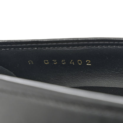 Chanel Lambskin Grosgrain Pearl Cap Toe CC Pumps 37 Black 8 of 9