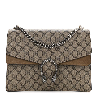 Gucci GG Supreme Monogram Medium Dionysus Shoulder Bag Taupe 1 of 17