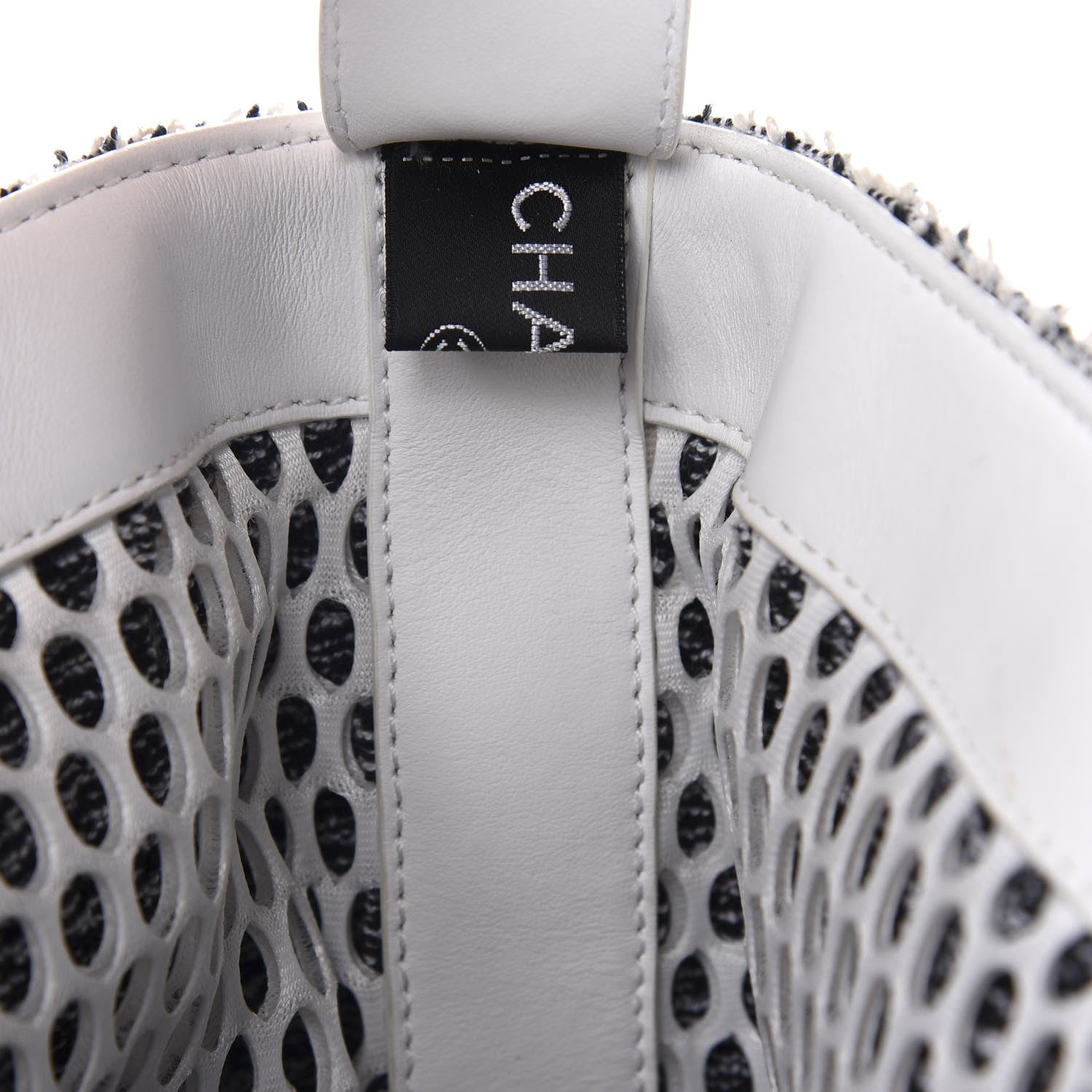 Chanel Terry Cotton Fizzy Tote Navy White 8 of 12