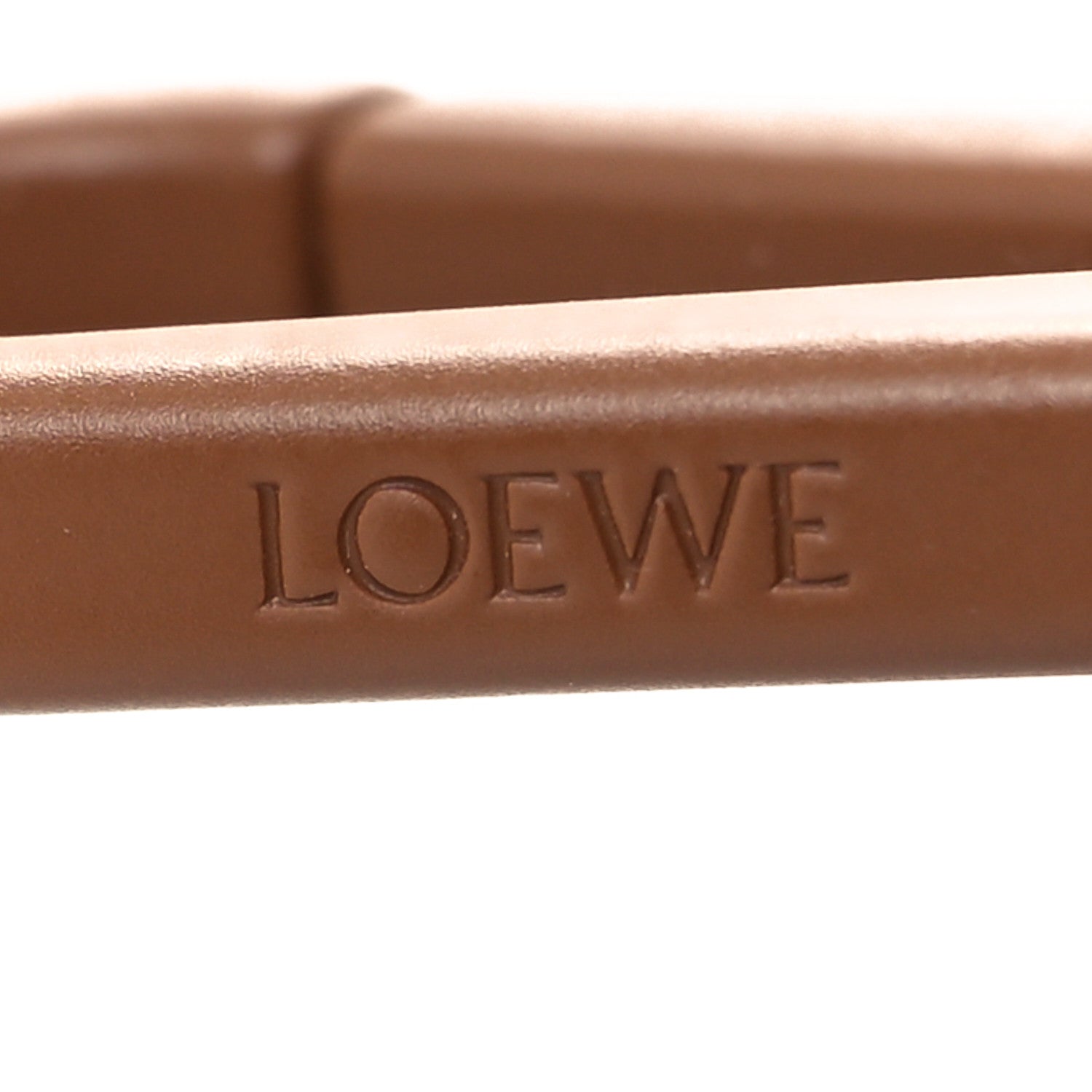 Loewe Brass Monochrome Donut Chain Shoulder Strap Pecan 4 of 5