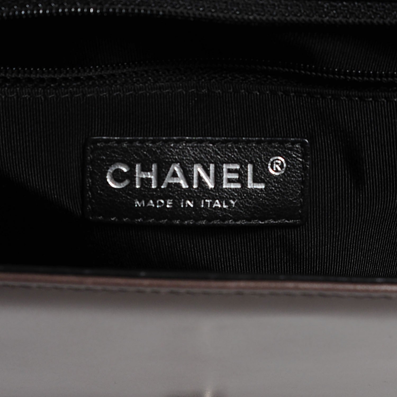 Chanel Glazed Calfskin Large Boy Flap Black Brown 7 of 8