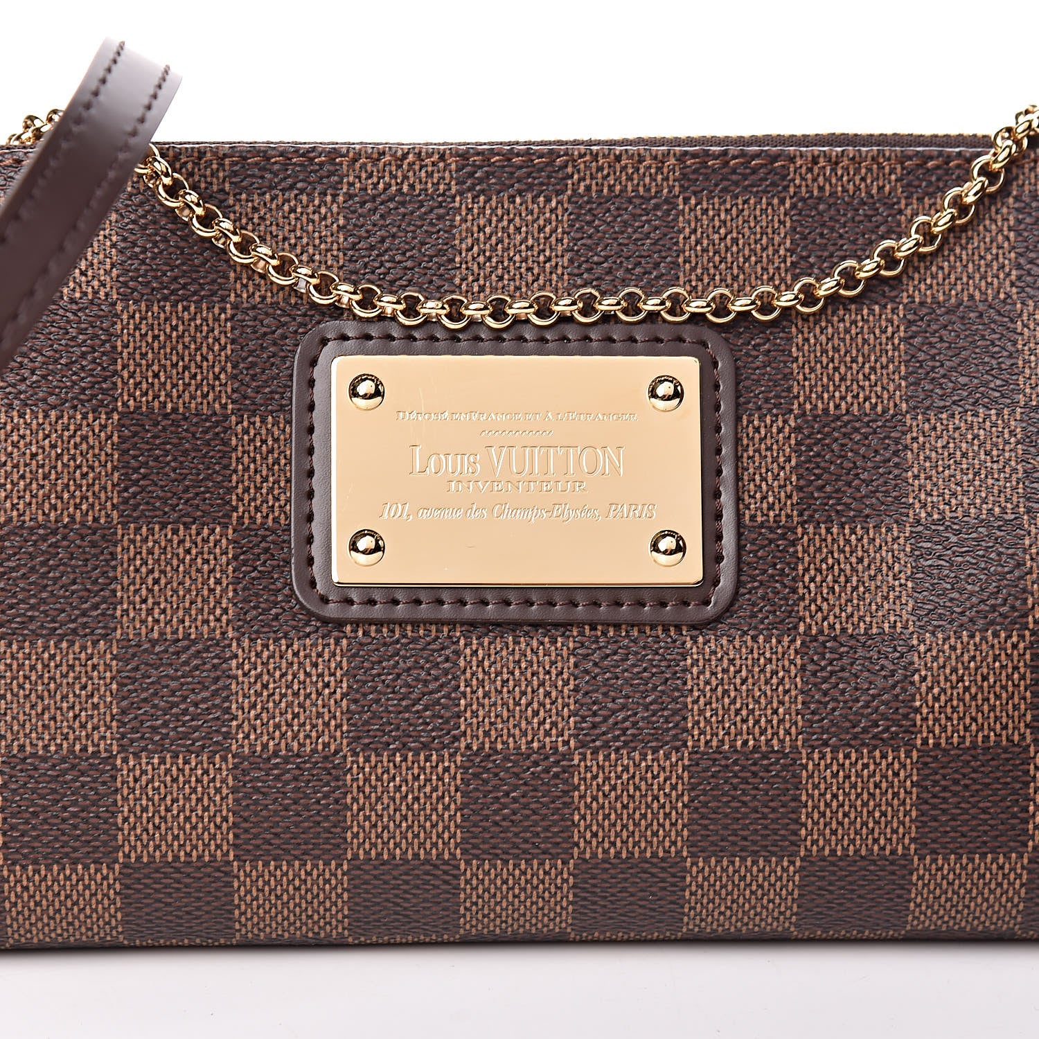 Louis Vuitton Damier Ebene Eva Clutch 9 of 9