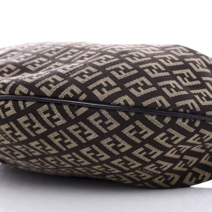 Fendi Zucchino Vitello Medium Chef Hobo Testa di Moro Beige 7 of 8