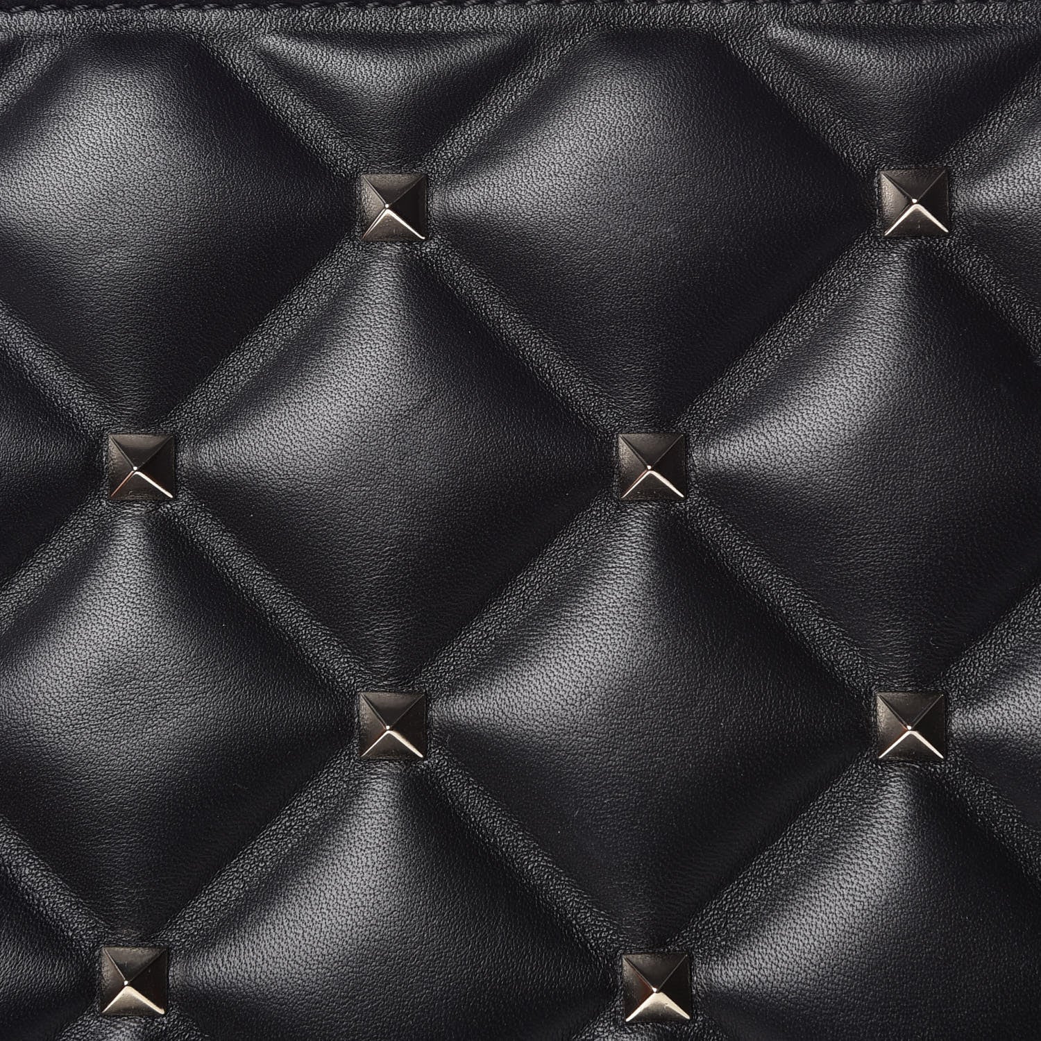 Valentino Garavani Nappa Small Candystud Zip Pouch Black 7 of 7