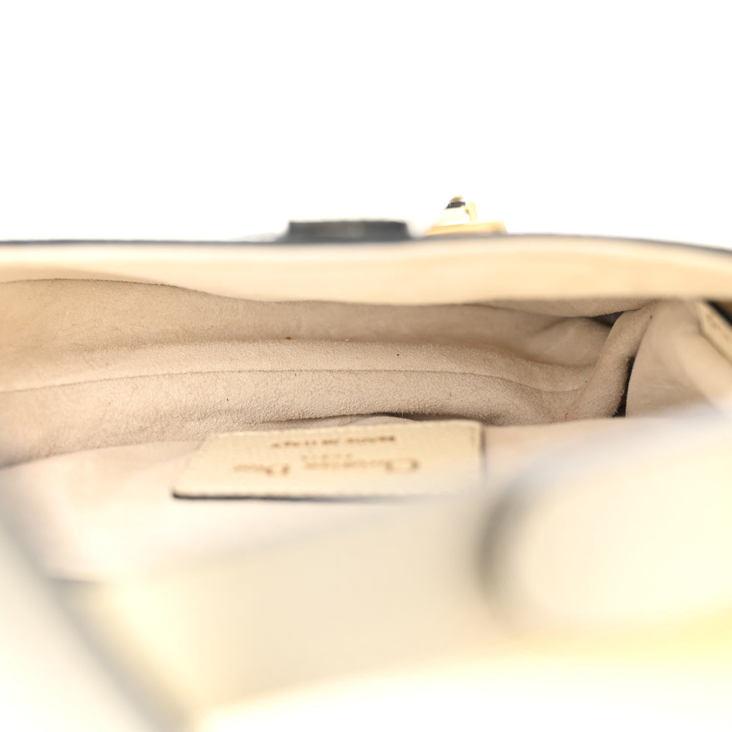 Christian Dior Grained Calfskin Mini Saddle Bag White 5 of 11