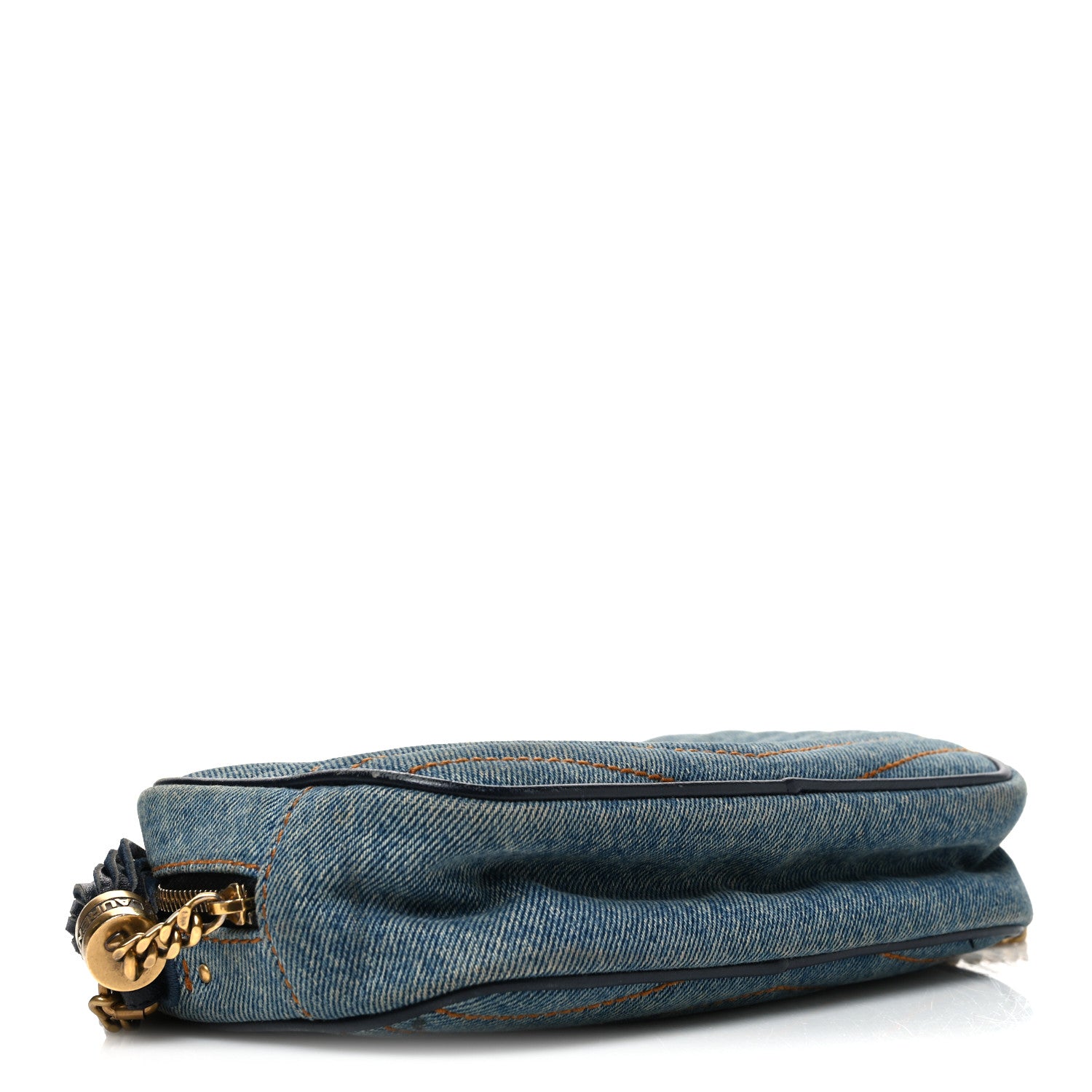 Saint Laurent Denim Matelasse Monogram Mini Lou Camera Bag California Blue 4 of 11