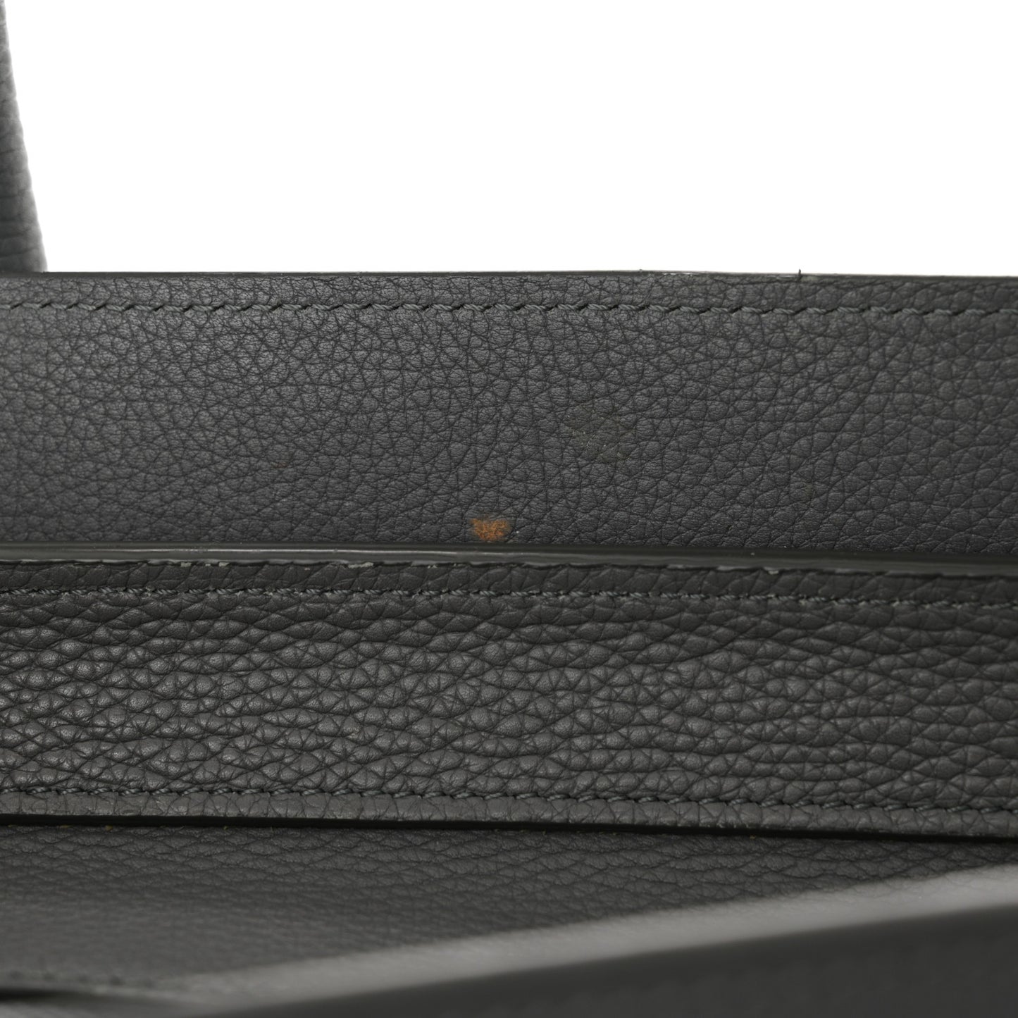 Drummed Calfskin Mini Luggage Kohl