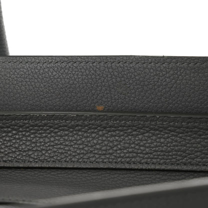 Celine Drummed Calfskin Mini Luggage Kohl 13 of 20