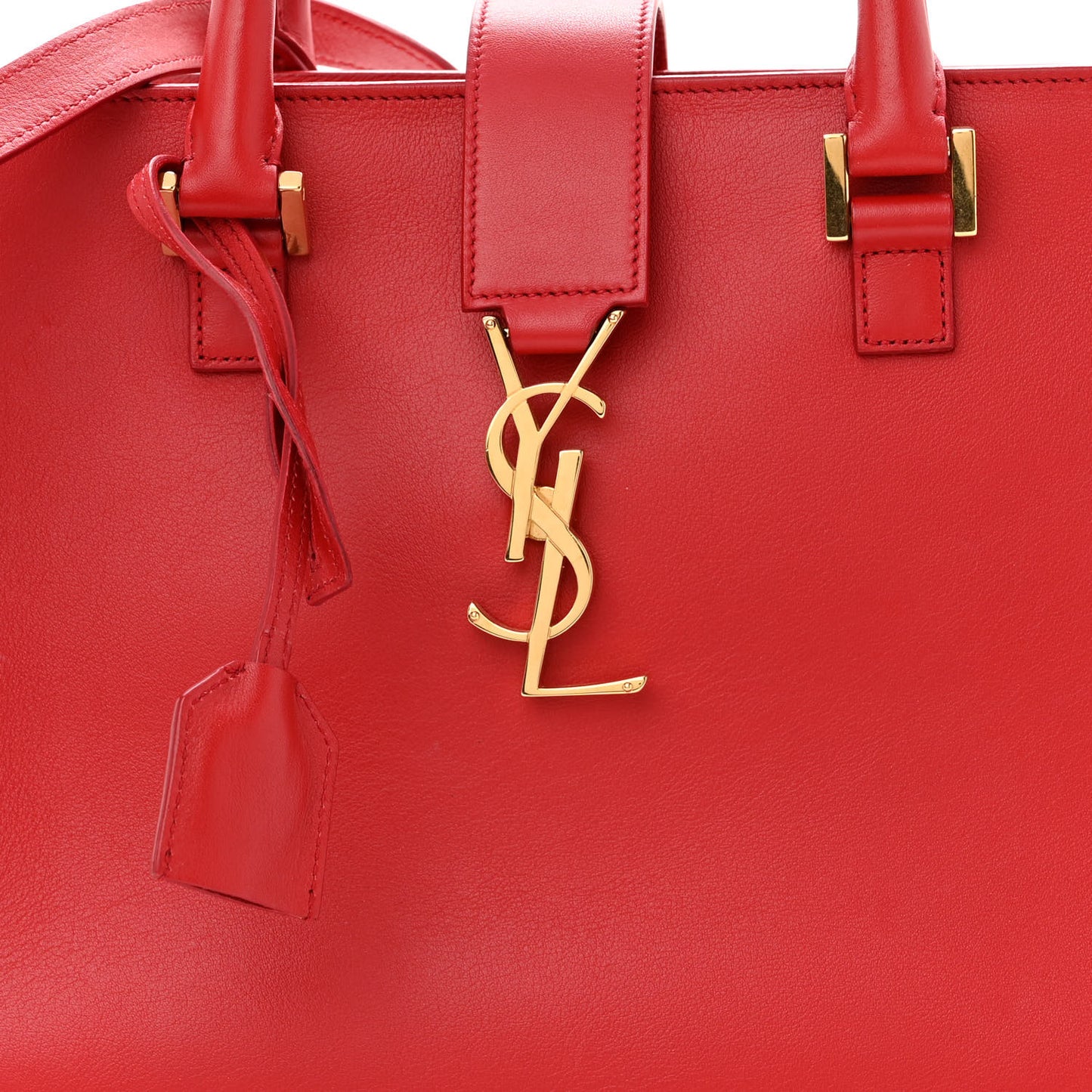 Calfskin Baby Monogram Cabas Red