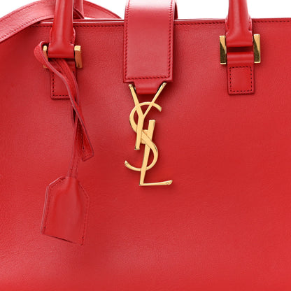 Saint Laurent Calfskin Baby Monogram Cabas Red 5 of 10