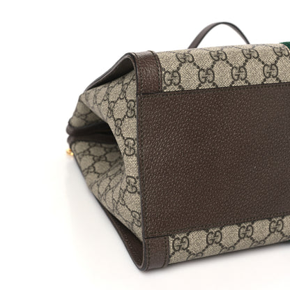 Gucci GG Supreme Monogram Web Medium Ophidia Tote Bag Brown 9 of 10