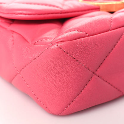 Chanel Lambskin Plexiglass Quilted Coco Love Mini Flap Pink 8 of 9