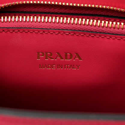 Prada Saffiano Cuir Calfskin Small Monochrome Top Handle Tote Magenta 6 of 10