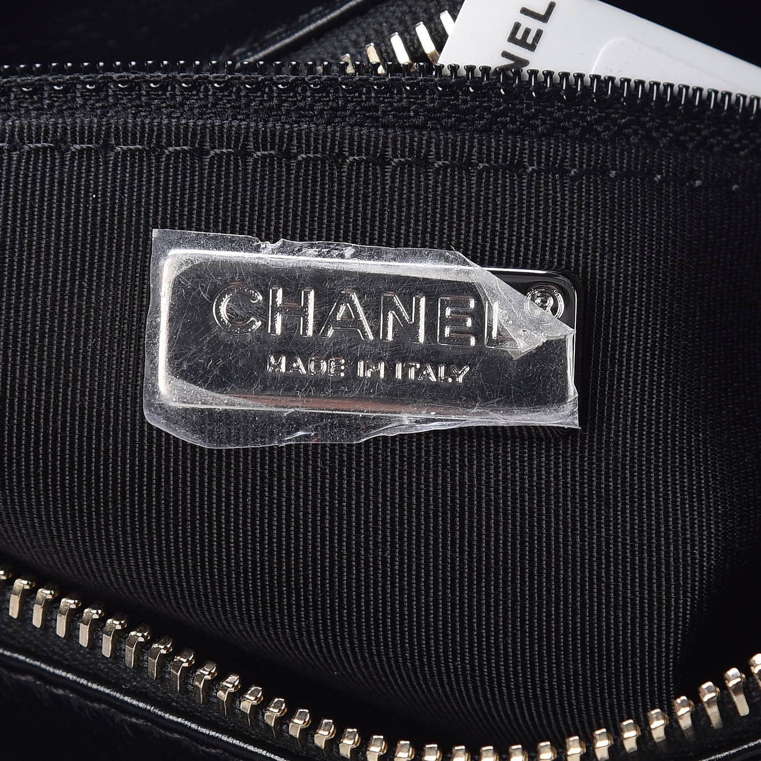 Chanel Sequin Calfskin Small Gabrielle Hobo Black Gold 8 of 10