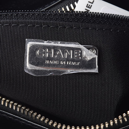 Chanel Sequin Calfskin Small Gabrielle Hobo Black Gold 8 of 10