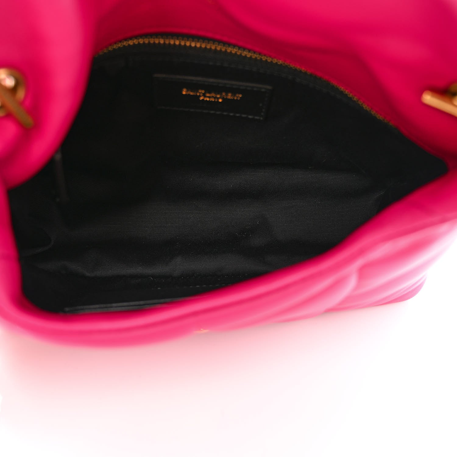 Saint Laurent Lambskin Quilted Toy Loulou Puffer Monogram Chain Satchel Bubblegum 5 of 11