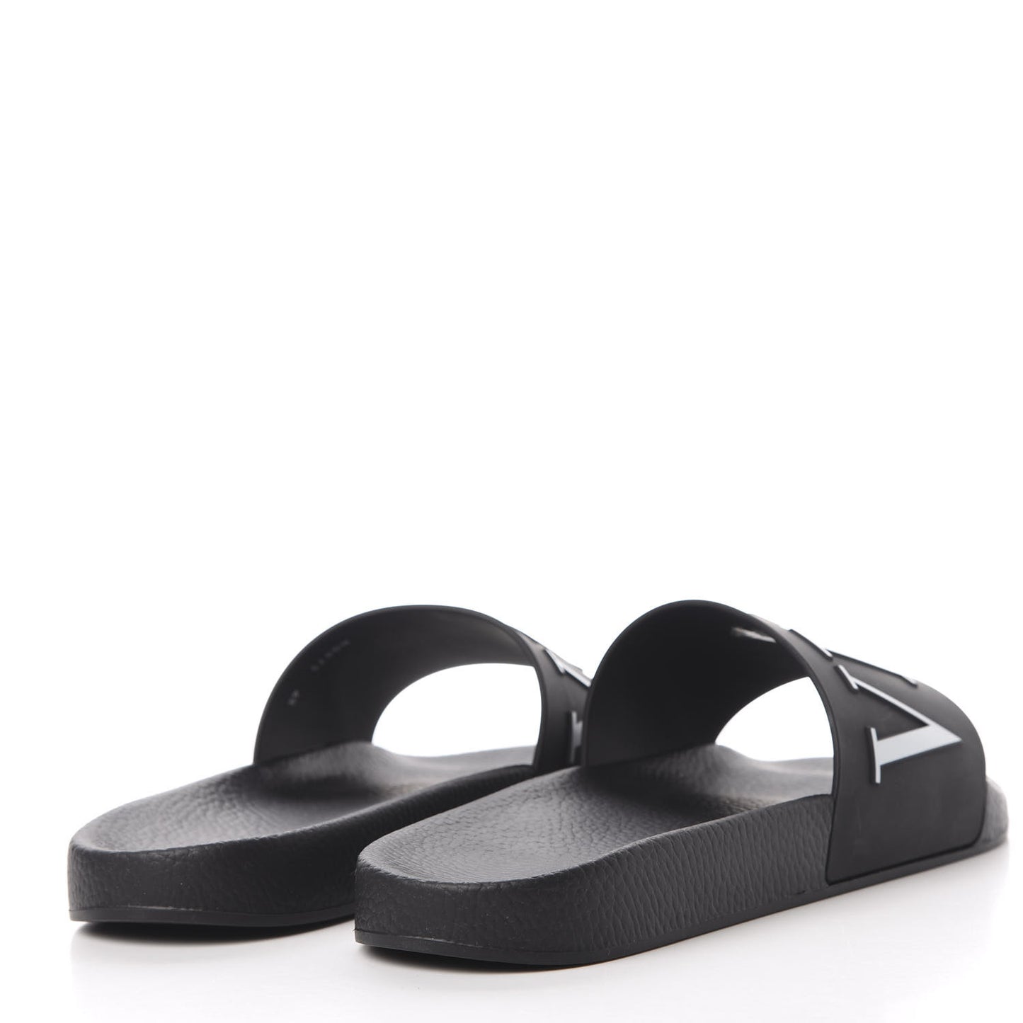 Rubber Mens VLTN Pool Slide Sandals 45 Black