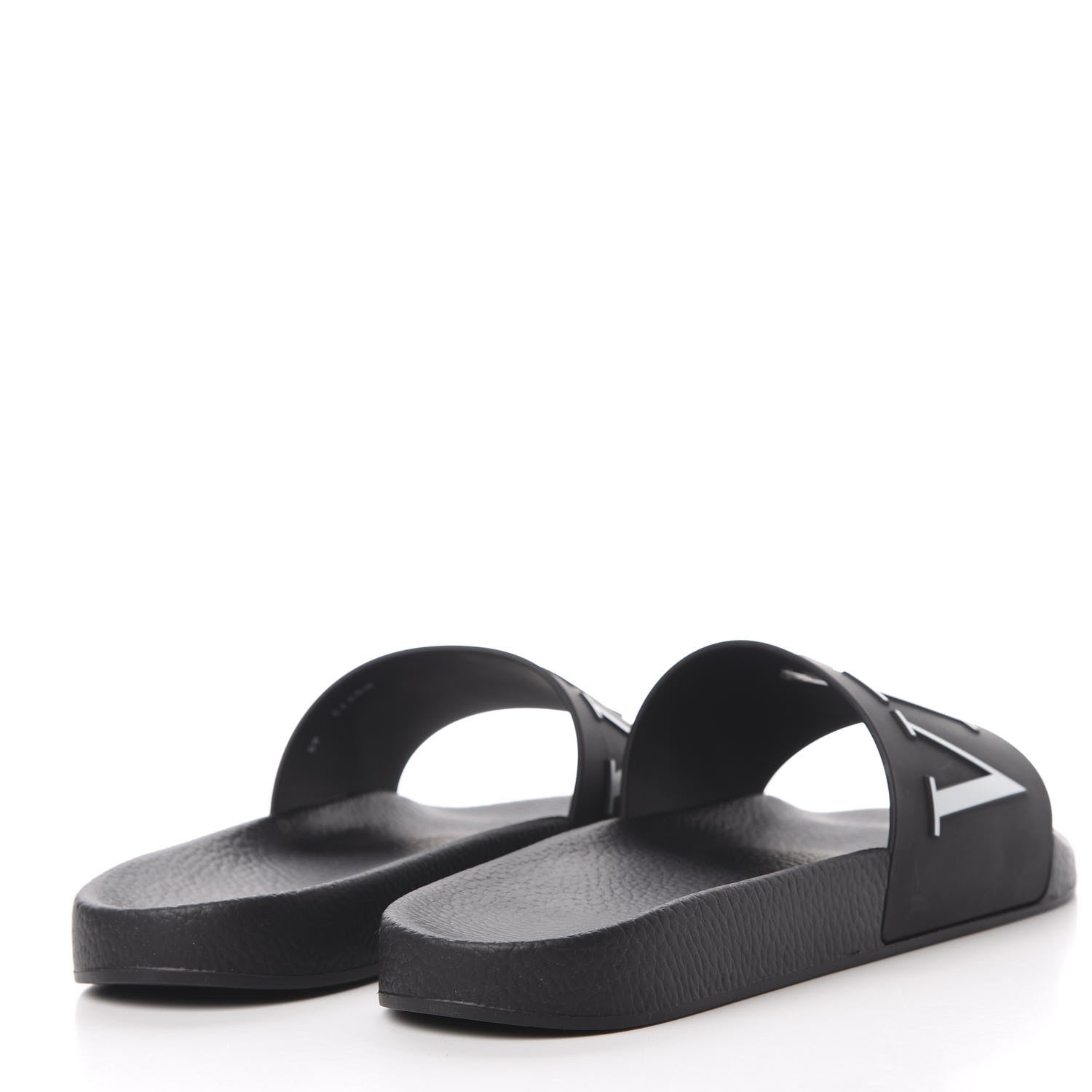 Valentino Garavani Rubber Mens VLTN Pool Slide Sandals 45 Black 4 of 10