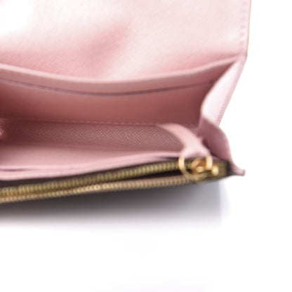 Louis Vuitton Damier Ebene Rosalie Coin Purse Rose Ballerine 5 of 8