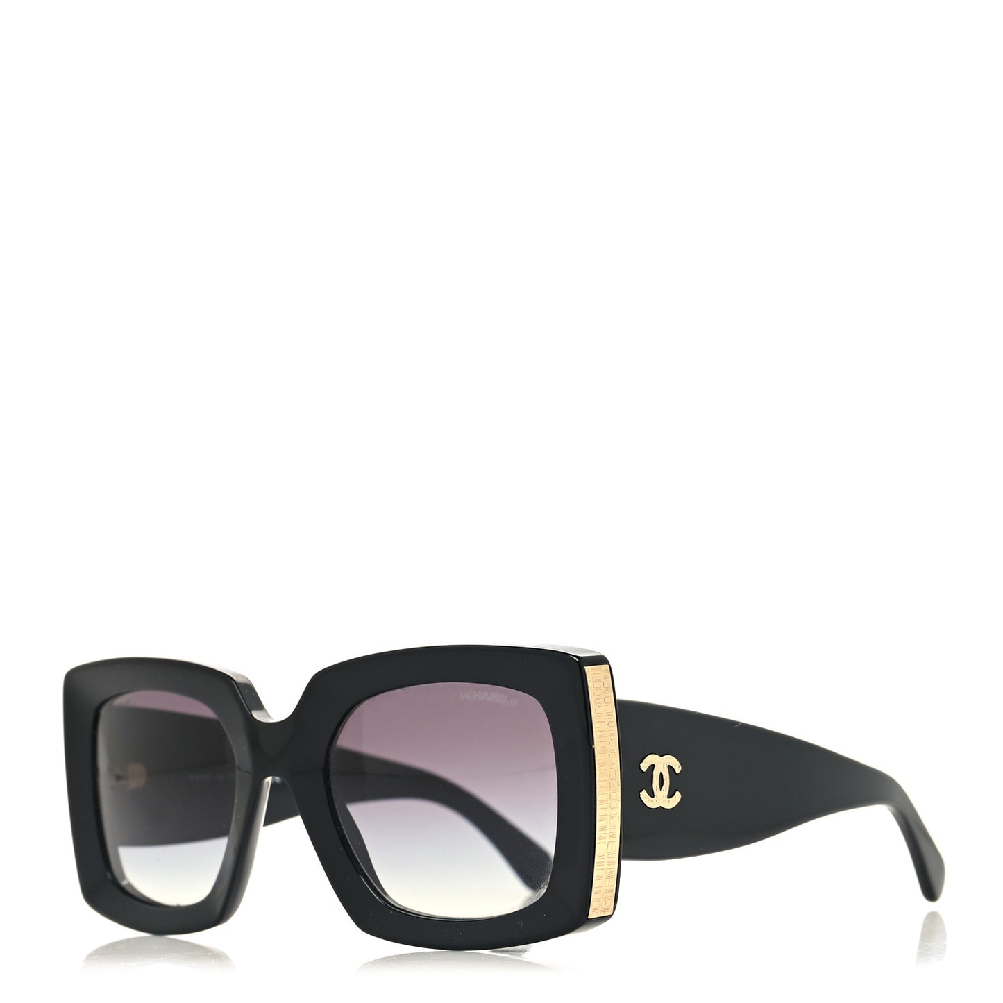 Acetate Rectangle Sunglasses 5435 Black