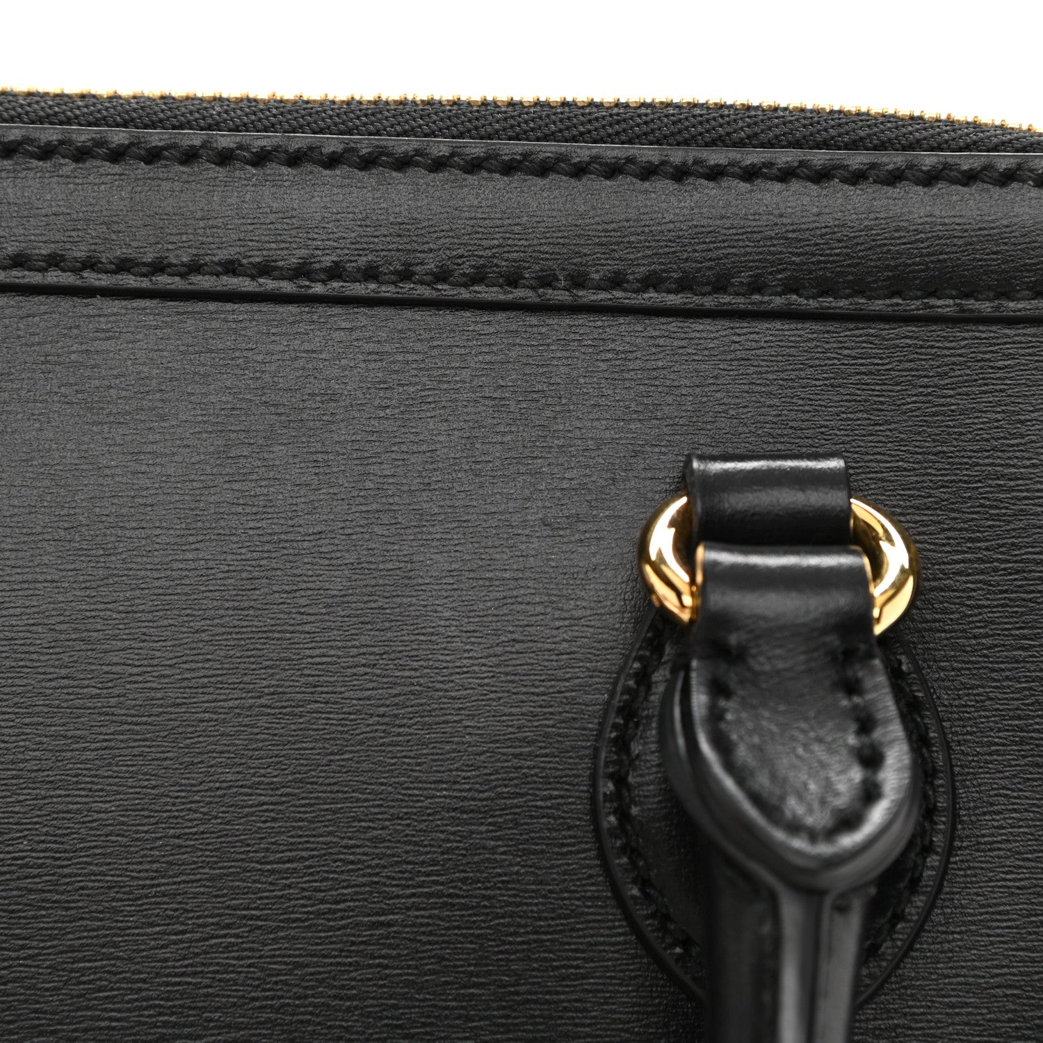 Gucci Boarded Plutone Calfskin Small Horsebit 1955 Top Handle Bag Black 13 of 13