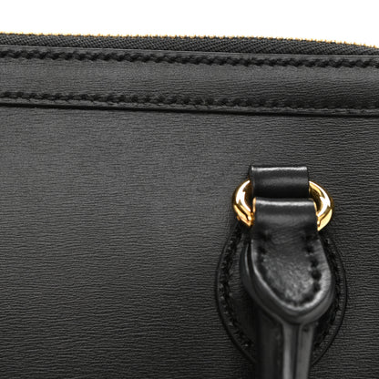 Gucci Boarded Plutone Calfskin Small Horsebit 1955 Top Handle Bag Black 13 of 13