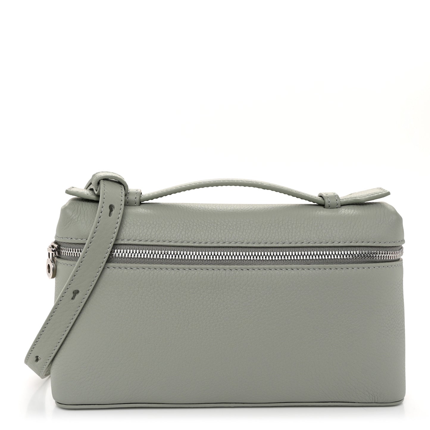 Grained Calfskin L19 Extra Pocket Pouch Eucalyptus