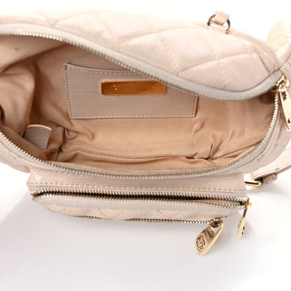 Chanel Iridescent Calfskin Quilted All About Waist Belt Bag Beige 5 of 13
