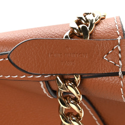 Louis Vuitton Calfskin Lock and Walk Bucket Cognac 6 of 11