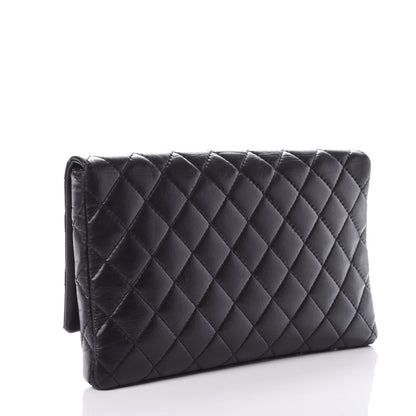 Chanel Aged Calfskin Quilted Reissue 2.55 Clutch Black 3 of 12