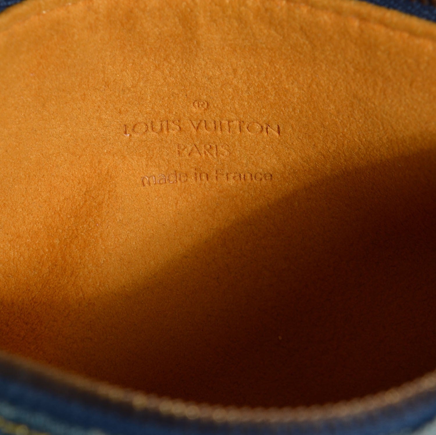 Louis Vuitton Monogram Denim Speedy GM Pochette Case 6 of 7