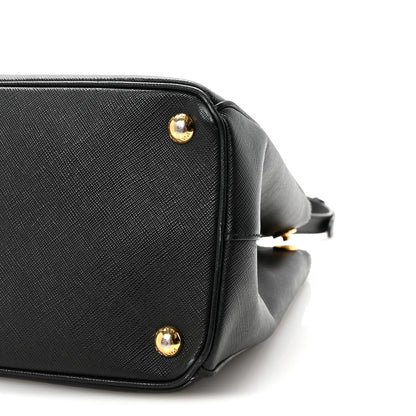Prada Saffiano Medium Galleria Double Zip Tote Black 9 of 9