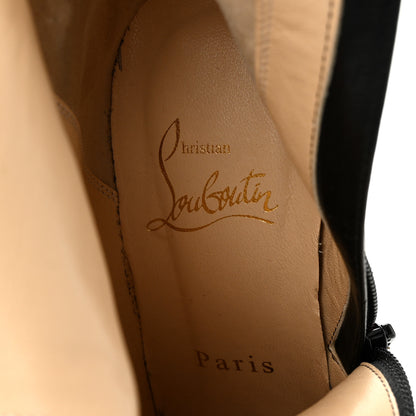 Christian Louboutin Calfskin Bourge Zeppa Tall Boots 36 Black 6 of 8