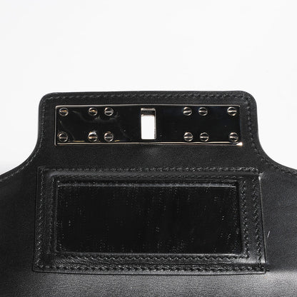 Proenza Schouler Calfskin Embossed Crosshatch PS11 Chain Wallet Black 6 of 7