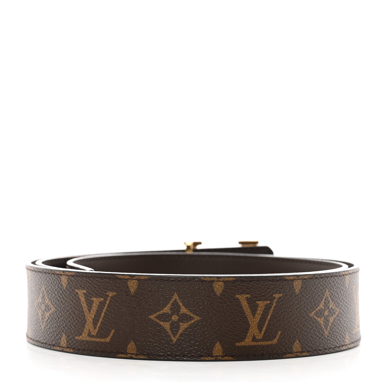 Calfskin Monogram 40mm LV Initiales Reversible Belt 110 44