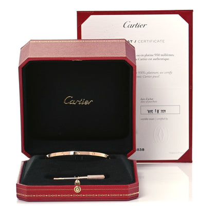 Cartier 18K Pink Gold 6 Diamond Small LOVE Bracelet 18 6 of 6