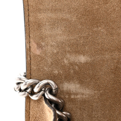 Gucci GG Supreme Monogram Suede Crystal Small Dionysus Shoulder Bag Beige Ebony Taupe 15 of 15