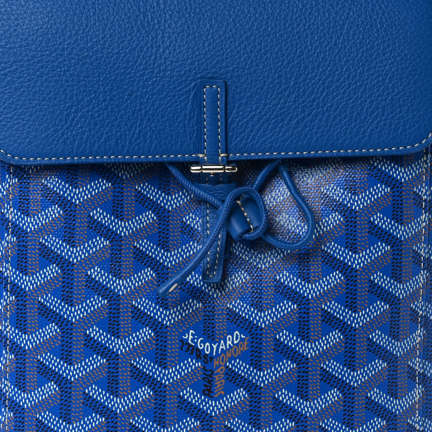 Goyardine Calfskin Mini Alpin Backpack Sky Blue