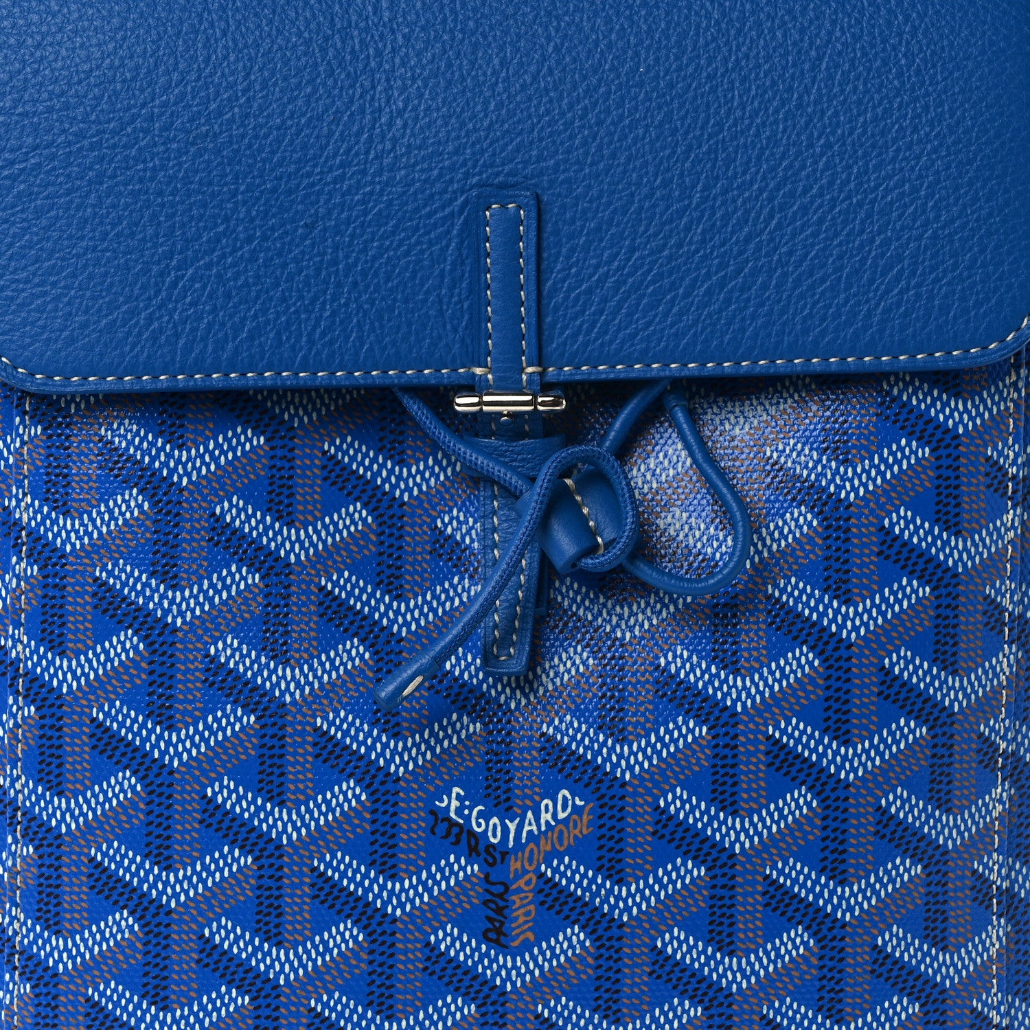 Goyard Goyardine Calfskin Mini Alpin Backpack Sky Blue 8 of 12
