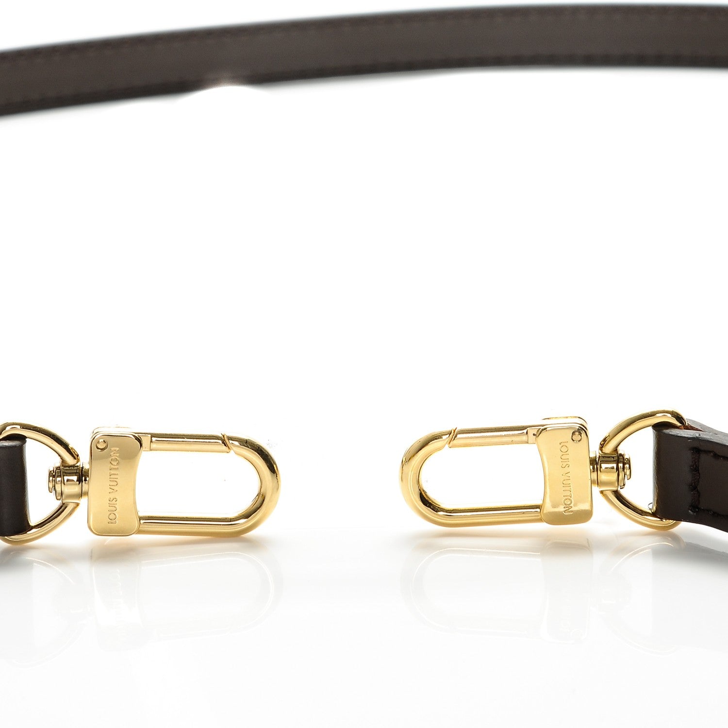 Louis Vuitton Calfskin 16mm Adjustable Shoulder Strap Brown 4 of 6