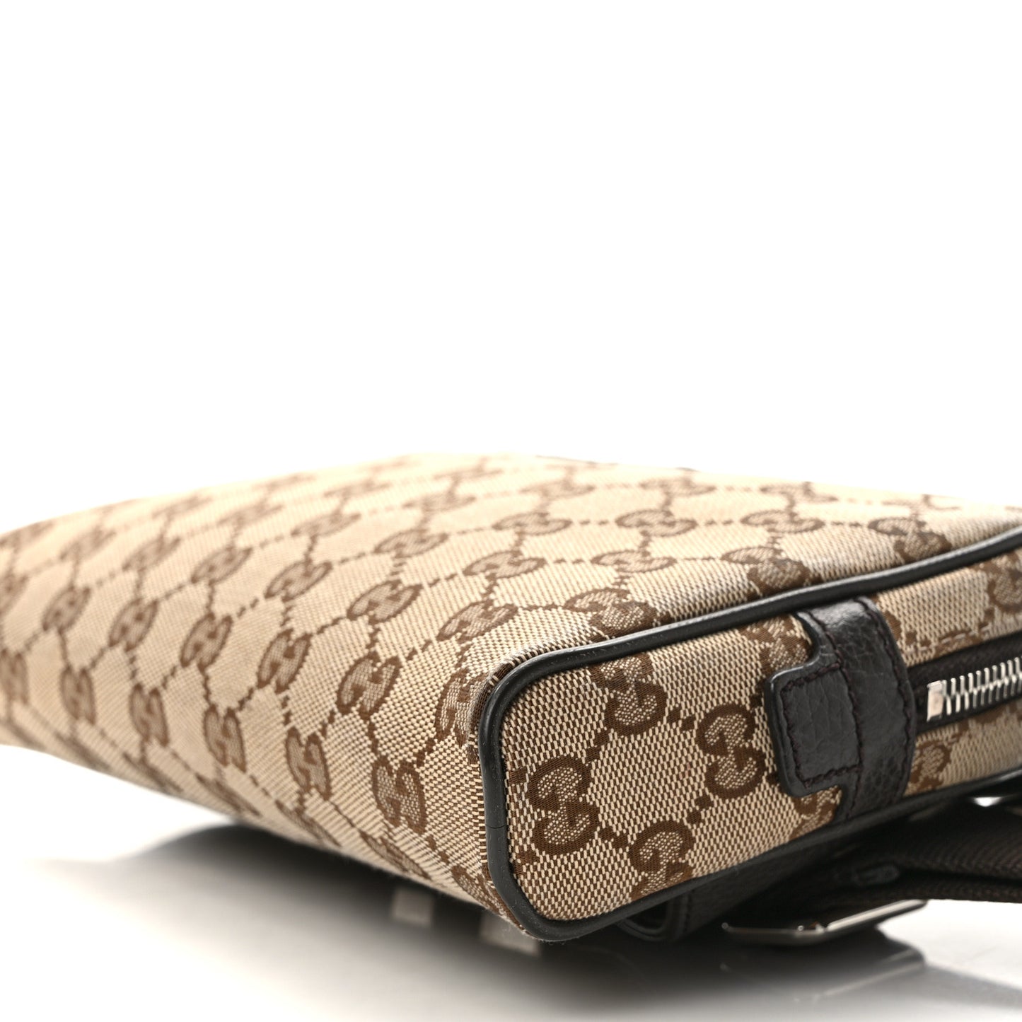 Monogram Dollar Calfskin Belt Bag Beige Ebony Testa di Moro Marrone Scuro