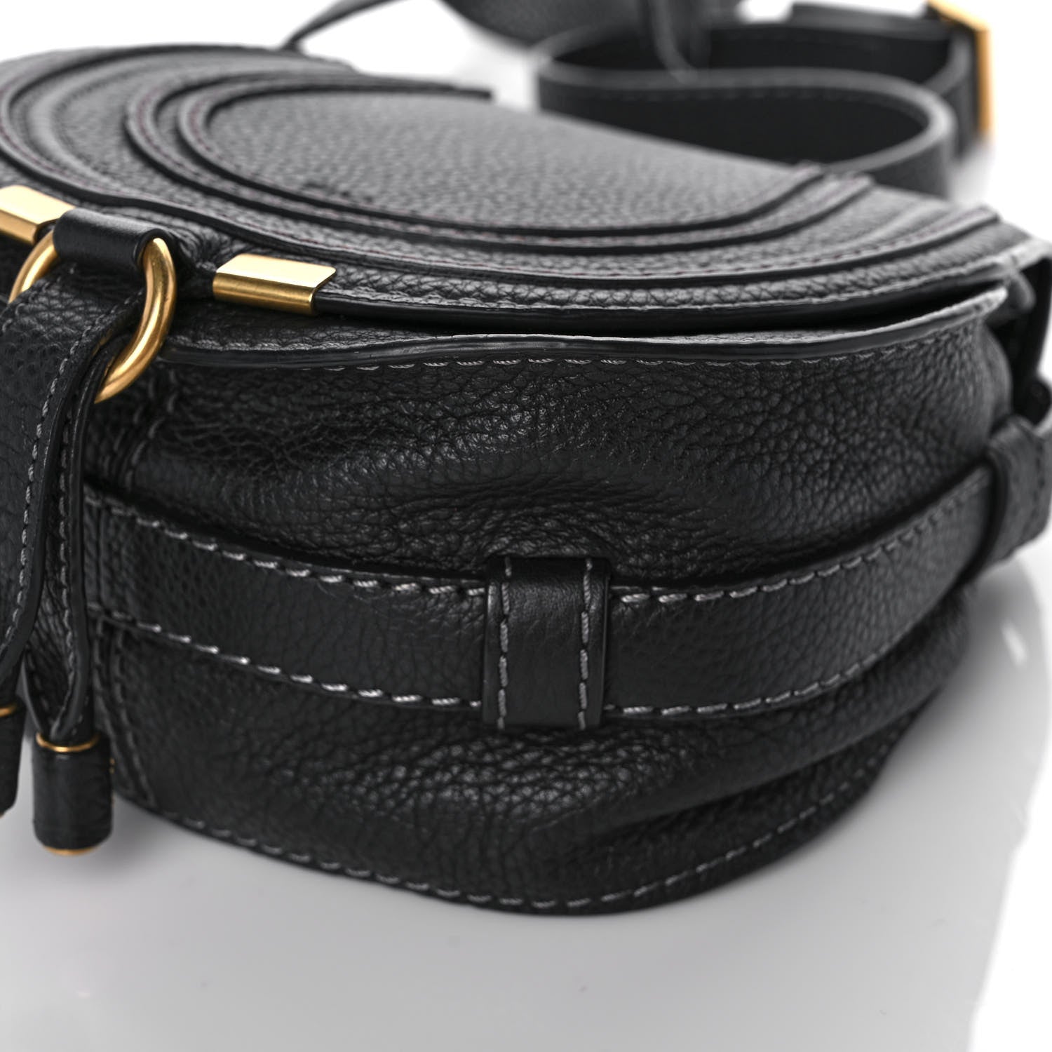 Chloe Calfskin Mini Marcie Round Crossbody Bag Black 10 of 10