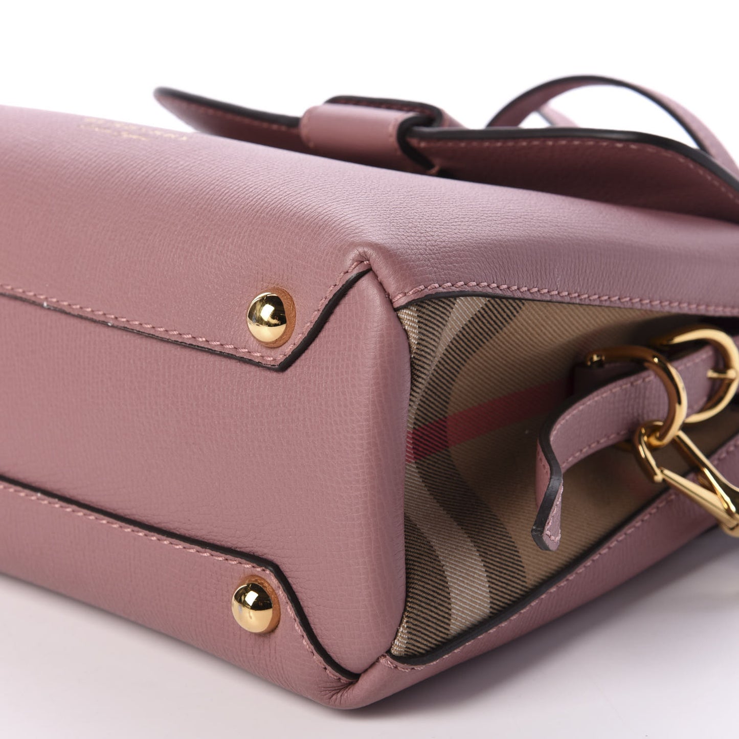 Derby Calfskin House Check Small Camberley Pink