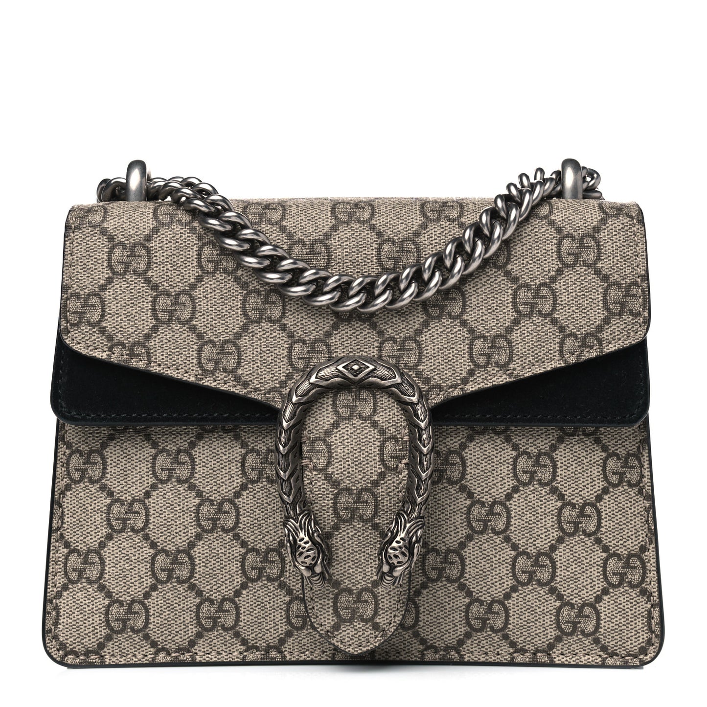 GG Supreme Monogram Mini Dionysus Shoulder Bag Black