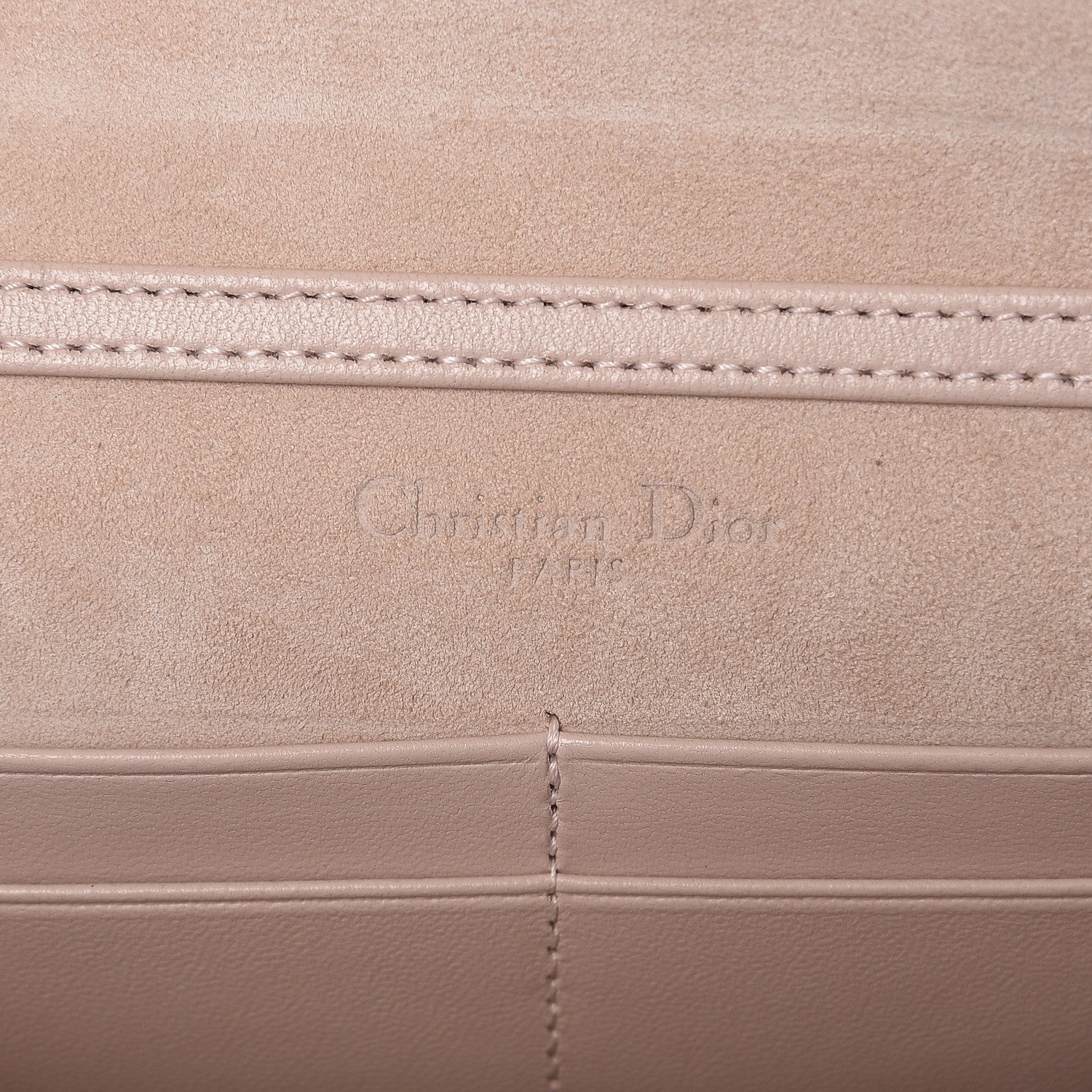 Christian Dior Grained Calfskin Diorama Wallet on Chain Pouch Rose Poudre 6 of 7