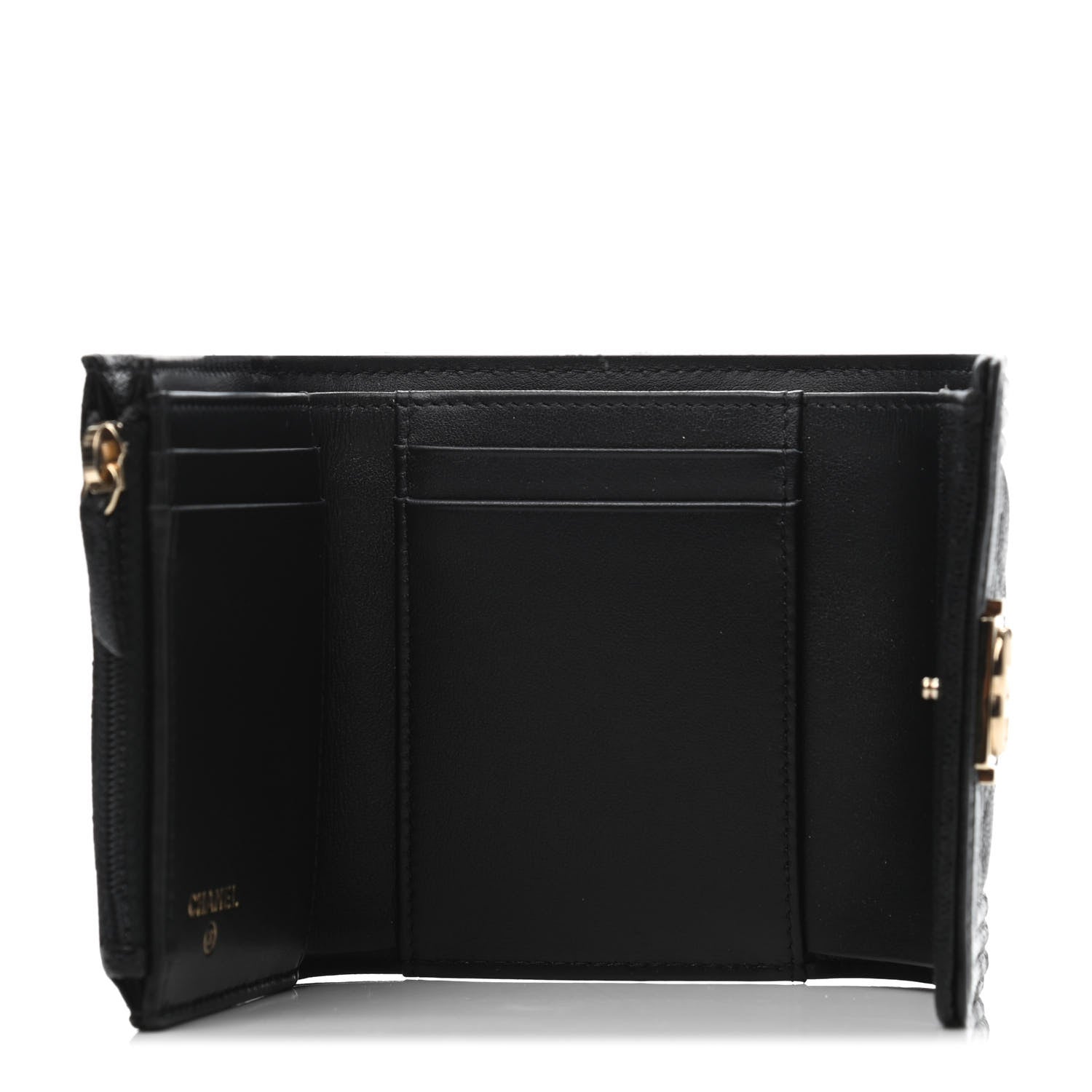 Chanel Caviar Quilted Compact Boy Wallet Black 4 of 4