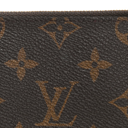 Louis Vuitton Monogram Felicie Chain Wallet Zippered Insert Fuchsia 7 of 9